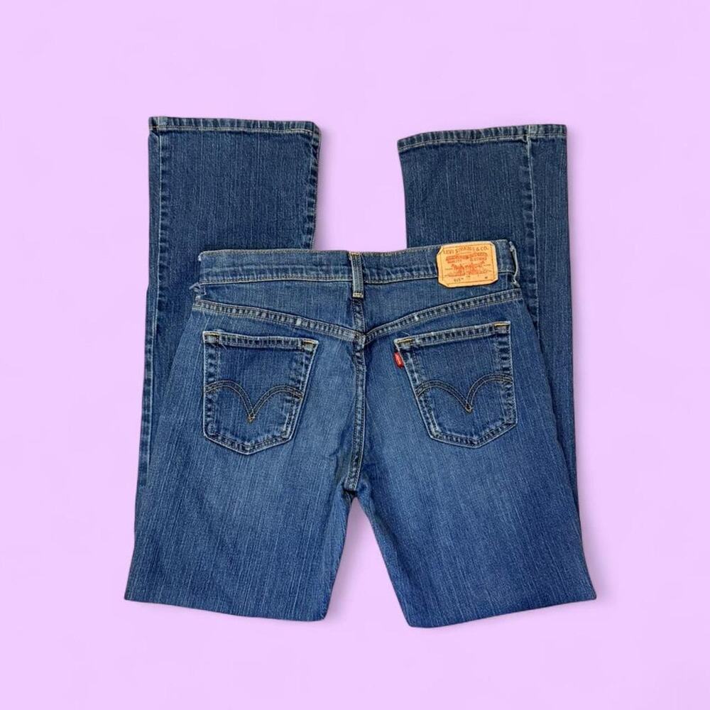 Levis blue low mid rise bootcut
